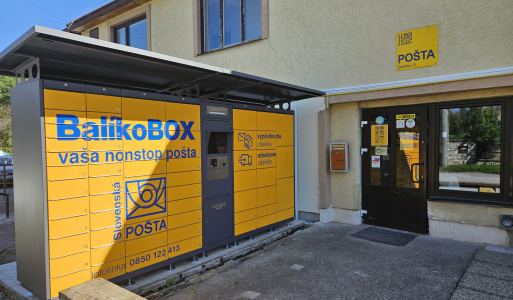 Inštalácia balíkoboxu pri pošte 