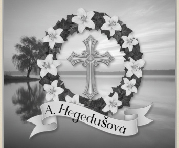 Pohrebné oznamy / Smútočné oznámenie - Anna Hegedűšová - foto