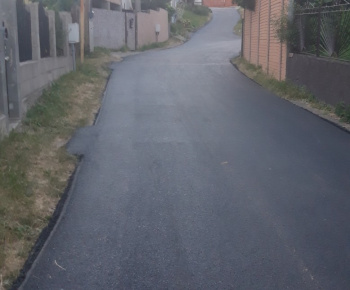 Výstavba kruhového objazdu v centre Krásnej