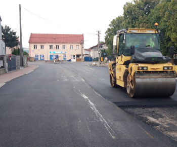 Výstavba kruhového objazdu v centre Krásnej