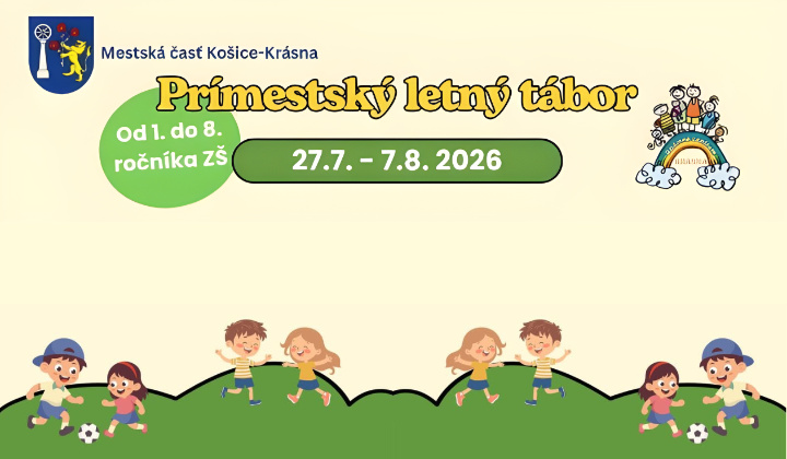 Fotka - Pozývame Vás na prímestský detský tábor od 27.7.2026 do 7.8.2026