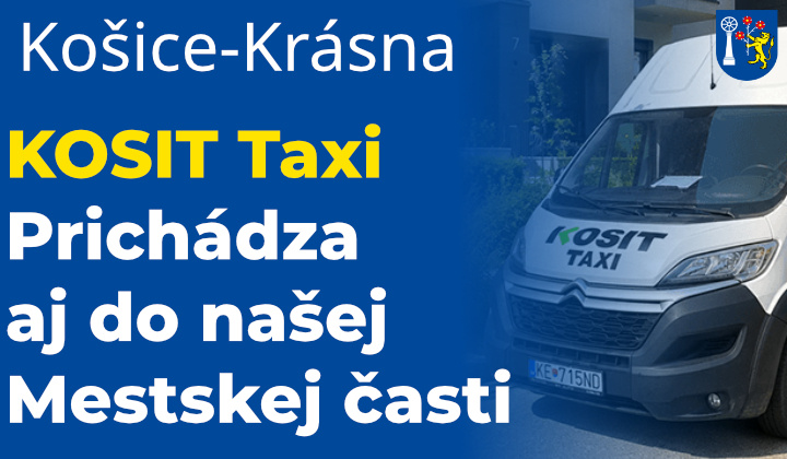 Fotka - KOSIT Taxi pre vybrané skupiny obyvateľov Krásnej
