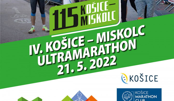 4. ročník bežeckých pretekov Ultramaratón Košice – Miskolc (HUN) štartuje 21. mája