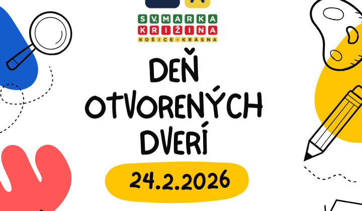Pozvánka na Deň otvorených dverí - Základná škola s materskou školou sv. Marka Križina