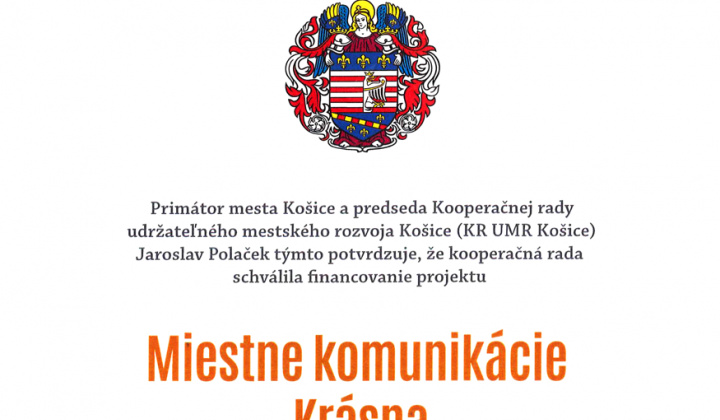 Projekty Miestne komunikácie Krásna pokračujú